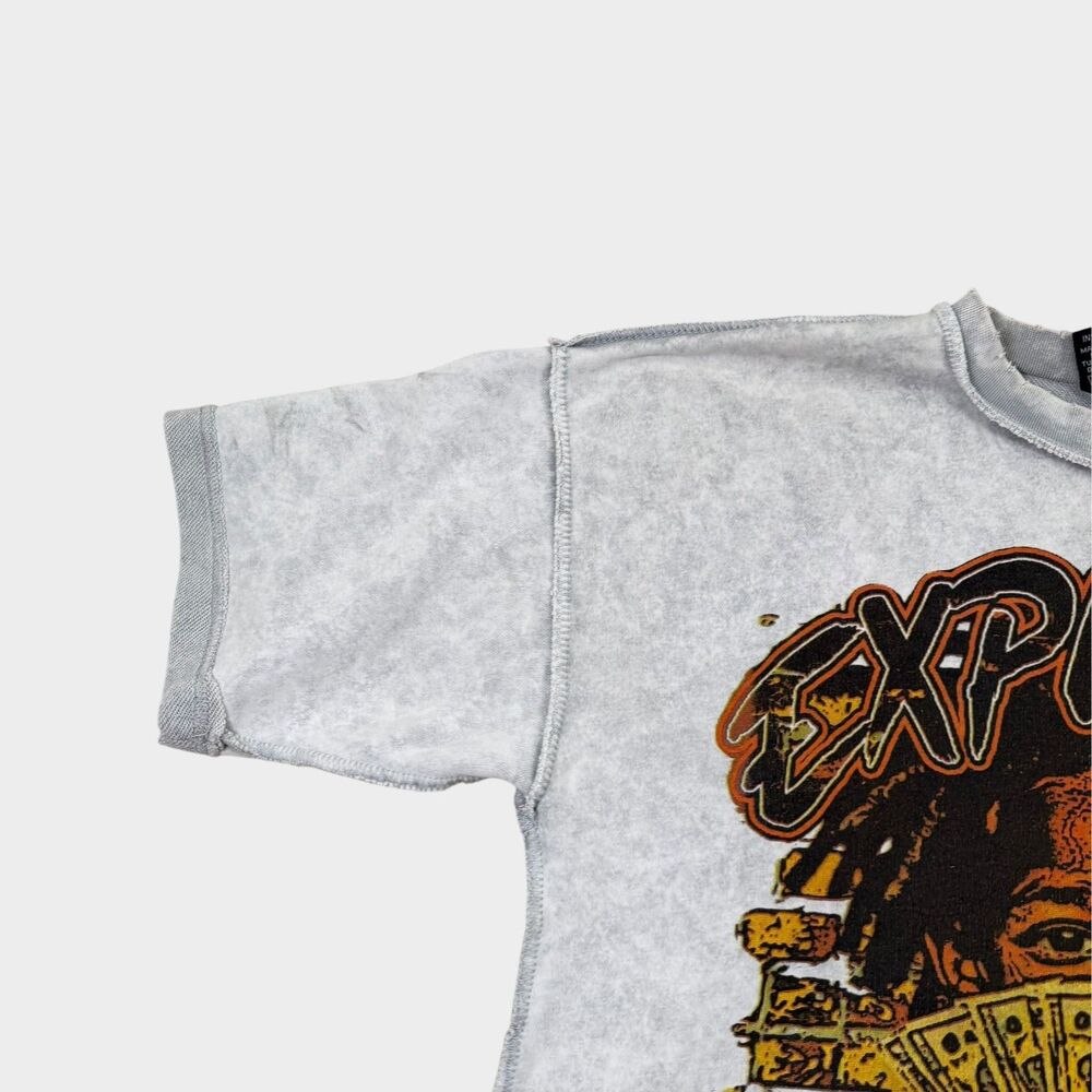 Explicit Trendz Cash Money Records Rap Mens Small Mineral Wash Graphic Lil Wayne - Picture 4 of 9